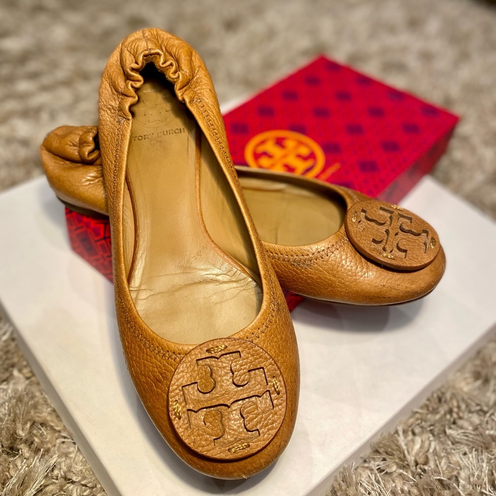 Tory Burch Flats Tan 8.5 - Picture 1 of 6